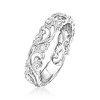 Ross-Simons 0.10 ct. t.w. Diamond Filigree Openwork Ring in Sterling Silver - 3 of 4