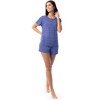 Fruit of the Loom Women's Breathable Pajama Short Sleeve T-shirt and Short Set, Sizes S-4X - 2 of 4