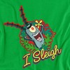 Spongebob Squarepants I Sleigh, Plankton Christmas Wreath Adult T-Shirt - 2 of 4