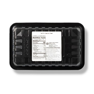 Fresh Beef for Sandwich Boneless Steak Raw - 0.68-2.56lbs - price per lbs - Good & Gather™