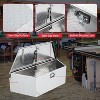 locking trailer tongue box. Heavy-duty aluminum diamond plate, fully waterproof. Ideal storage solution for your truck bed or RV trailer - 4 of 4