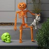 36" Poseable Pumpkin Head Skeleton Halloween Decorative Prop Orange - Hyde and EEK! Boutique™ - 2 of 3