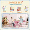 Whisen Kids Table and Chair Set, Height Adjustable 5 Piece Toddler Table and Chair Set with Storage Box, Gift for Kids - 4 of 4