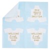 Blue Panda 100-Pack Baby Shower Napkins for Boy - "Welcome Little One" Baby Boy Party Decorations (Light Blue, 5x5 In) - 4 of 4