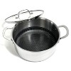 Lexi Home Tri-ply 4.8 Qt. Stainless Steel Casserole Pot with Glass Lid - 3 of 4