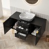 GDFStudio Craigue 48" Freestanding Bathroom Vanity with Cabinet and Ceramic Basin - 2 of 4