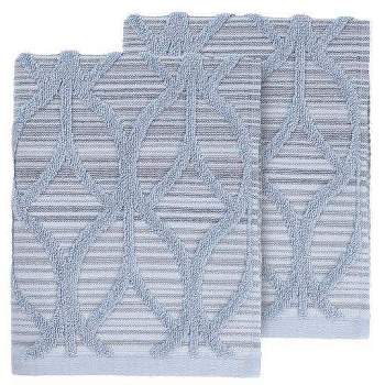 Set of 2 Alev Jacquard Hand Towels Blue - Linum Home Textiles