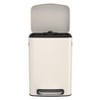 13 Gallon (50L) Kitchen Step Trash Can with Soft Close - Stainless Steel Rectangular Bin + 30 Garbage Bags, White (As Shown) - 2 of 2