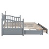 NicBex 79.9" Twin Size Daybed with Trundle Upholstered Daybed with Storage Extendable Day bed with 2 Spacious Drawers for Living Room - 3 of 4