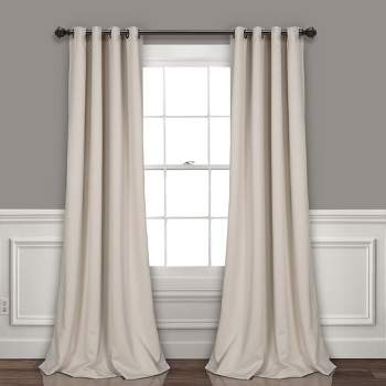 Home Boutique Insulated Grommet Blackout Curtain Panels Wheat Pair Set 52x120
