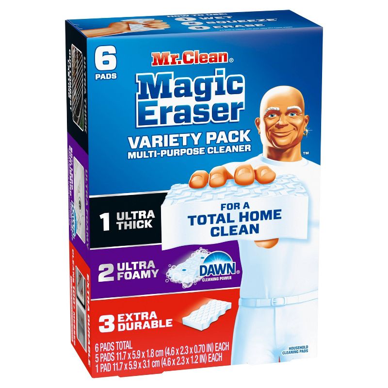 Mr. Clean Magic Eraser Variety Pack Multi-Purpose Cleaner - 6ct, 3 of 12
