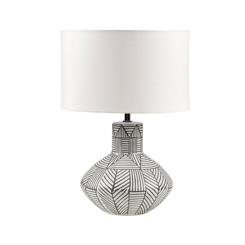 Bayard Ceramic (Includes LED Light Bulb) Table Lamp Gray - 510 Design, 3 of 9
