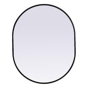 Elegant Lighting Metal Frame Oval Mirror 24x30 - 1 of 4