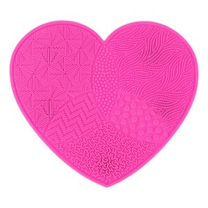 Unique Bargains Heart-shaped Makeup Sponge Brush Cleaner 1 Pc - 1 of 4