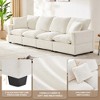 110" Modern Chenille Modular 4-Seat Sectional Sofa with 2 Pillows - 2 of 4