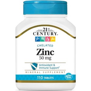 21st Century Chelated Zinc 50 mg 110 Tablets. - 1 of 4