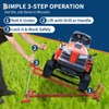 Lawn Mower Lift Jack, 880 Lbs Capacity Telescopic Maintenance Jack for Riding Lawn Mowers, Foldable Lifting Platform with Crank & Power Tool Handle - 3 of 4