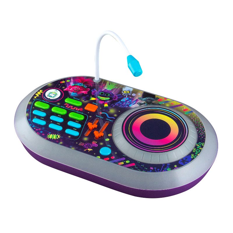eKids Trolls DJ Mixer Toy Turntable for Kids and Fans of Trolls Toys – Multicolor (TR-625.EMV0MOL), 2 of 4