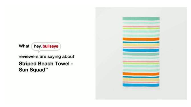 Striped Beach Towel - Sun Squad&#8482;, 2 of 10, play video
