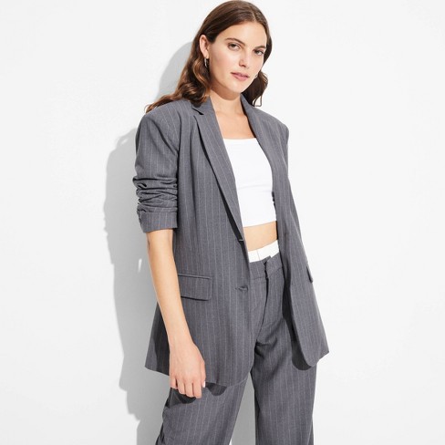 Target grey blazer hot sale