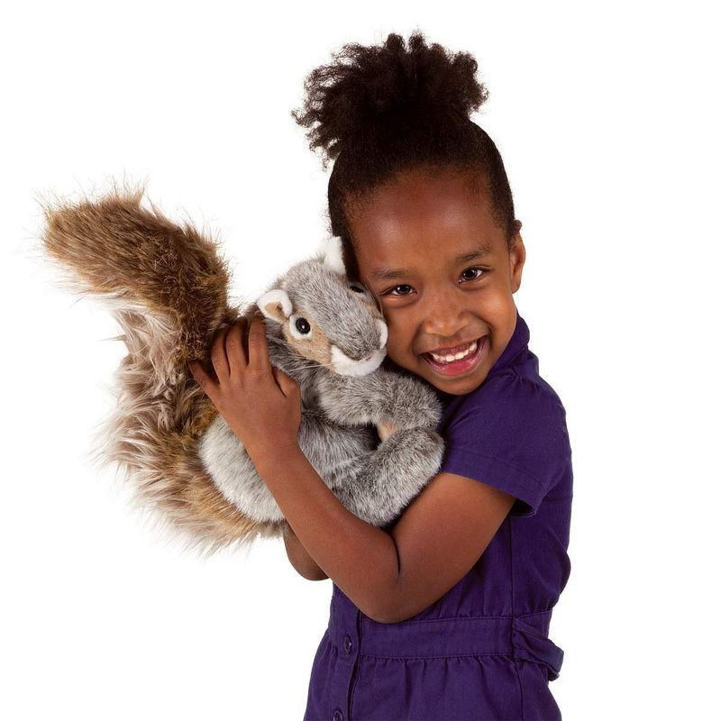 Folkmanis Soft Gray Squirrel Hand Puppet, 4 of 5