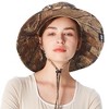 Women's Mossy Oak Pattern Wide Brim Sun Hat, Summer Fall Essentials Hats - Solaris - 2 of 4