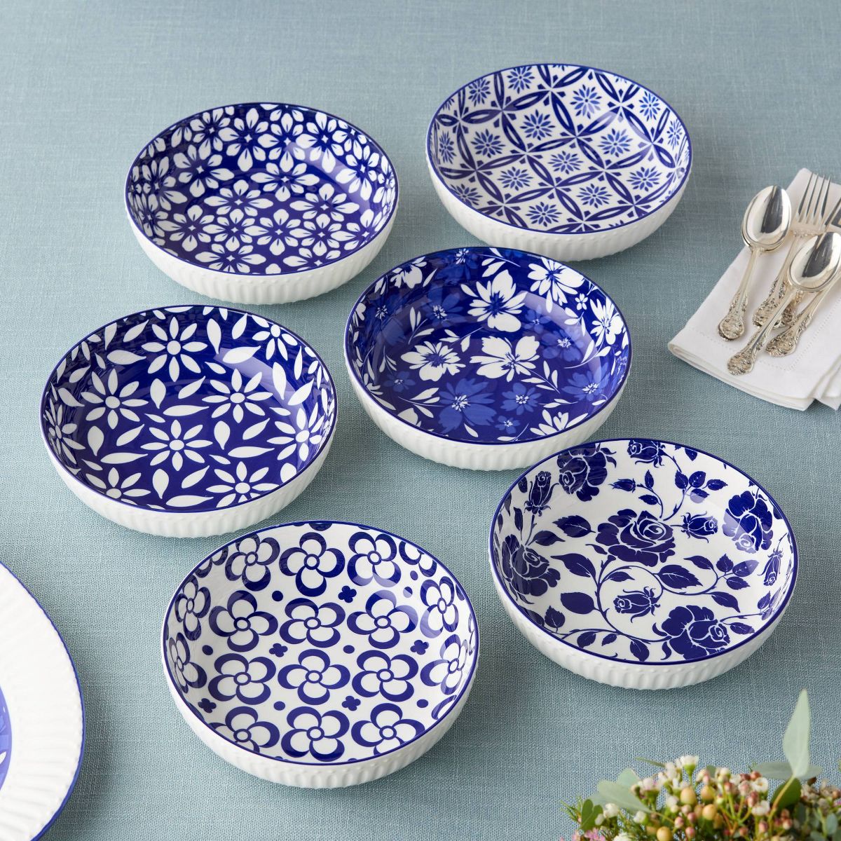 Certified International (Set of 6) 42oz Soup Bowls Madison - thumbnail 5