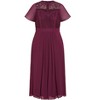 Women's Plus Size Lace Niki Dress - plum | CITY CHIC - 4 of 4