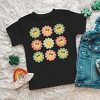 The Juniper Shop Smiley Flowers With Sunglasses Youth Short Sleeve Tee - 2 of 3
