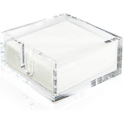 Acrylic Napkin Holder with Napkins (Fits 5 in.)