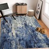 Modern Splashed Ink Printed Machine Washable Area Rug Ultra Thin Stain Resistant Non Shedding Non Slip Pet Friendly Floor Rug for Home Decor - 4 of 4