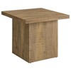 FONTOI End Table Mango Square End Table Modern Wood Accent Table Minimalist Furniture for Living Room or Bedroom, Mango color, 23.5"*23.5"*21.75" - 3 of 4