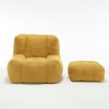 Sapphtopaz Comfortable Bean Bag Chair Lazy Sofa Chair Bean Bag Chairs for Adults with Memory Foam and Ottoman Accent Chair for Living Room, Bedroom - 4 of 4