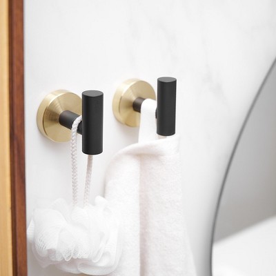 Bwe 5-piece Bath Hardware With Towel Bar Towel Hook Toilet Paper Holder ...