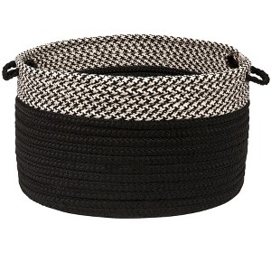 Colonial Mills Houndstooth Dipped Basket , 24 by 14-Inch, Black - 1 of 1