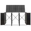 VidaXL Triple Wheelie Bin Shed Black 81.5"x31.5"x46.1" Poly Rattan - 4 of 4