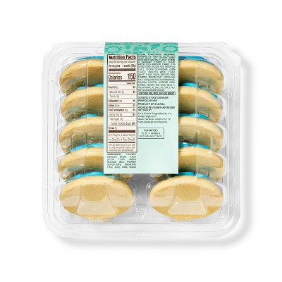 Flowery Frosted Sugar Cookies - 12.5oz/10ct - Favorite Day™