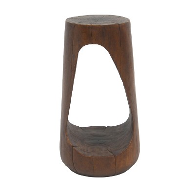 Christopher Knight Home Roland Rustic Outdoor Lightweight Concrete Hollow Side Table