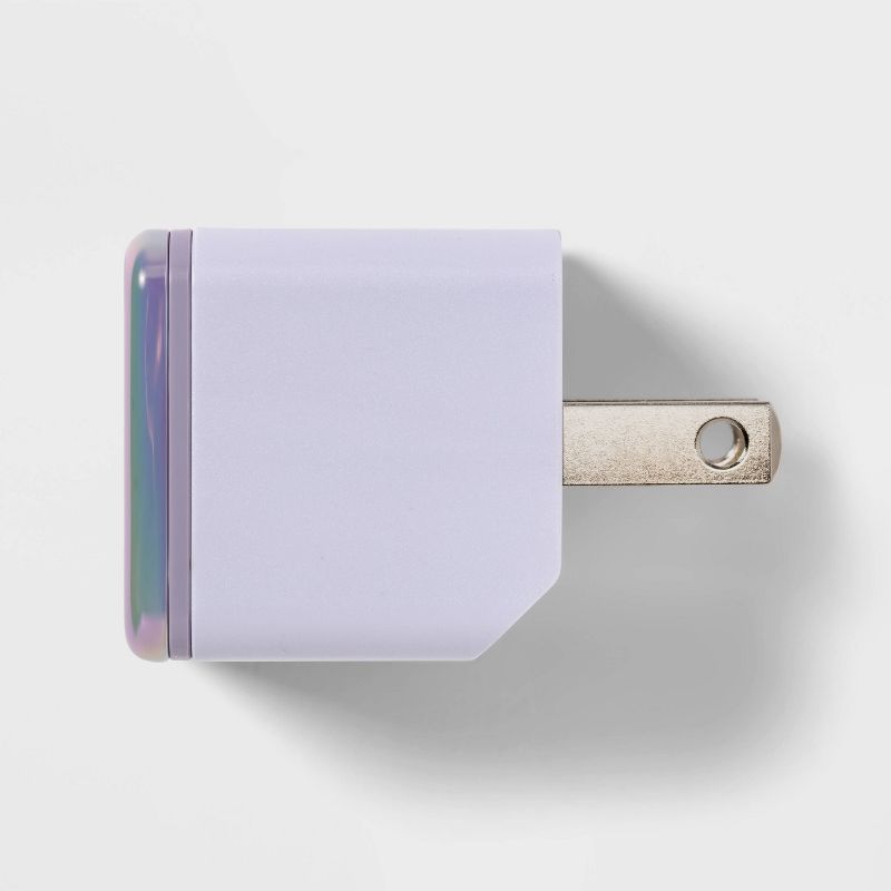 Single Port USB-C 30W Wall Charger - heyday&#8482; Soft Purple, 3 of 5