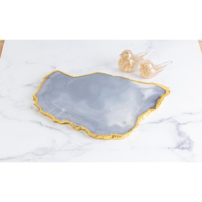 VIP Stone 10 in. White Agate Platter