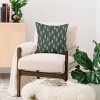 Deny Designs 16"x16" Coastal Studio Pine Trees Square Throw Pillow Pastel Green: Artist-Designed, Indoor Decorative Cushion, Polyester Fill - 2 of 4