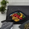 BergHOFF Helix Nonstick Ceramic Grill Pan 10.25", Recycled Aluminum, Black - 2 of 4