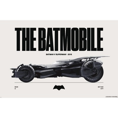 Trends International DC Comics Batman: 85th Anniversary - The Batmobile 2016 Unframed Wall Poster Prints