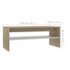 vidaXL Coffee Table White Engineered Wood Small Coffee Table - 4 of 4