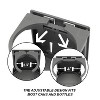 GSE Cup Holder, Adjustable Folding Wall Cup Holder with Screws for Wall, Table, Deck, Car, Van, Truck, RV, Camper - 3 of 4