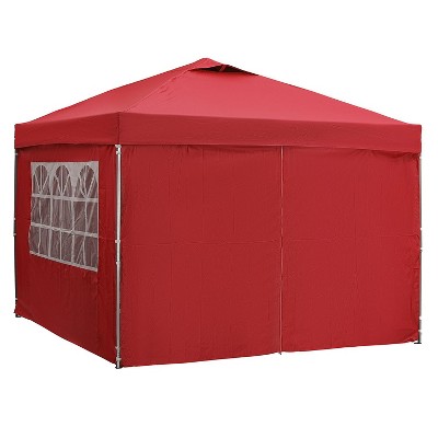 Ainfox 10'×10' Pop-up Canopy Tent Portable Gazebo With Sidewalls