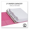 Samsill Earth's Choice Plant-Based Economy Round Ring View Binders, 3 Rings, 3" Capacity, 11 x 8.5, Pink, 2/Pack - 2 of 4