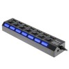 Insten 7 Port USB Hub for Laptops & Computer, USB 2.0 High Speed Hub with 480 Mbps Transfer Speed, Black - 3 of 4