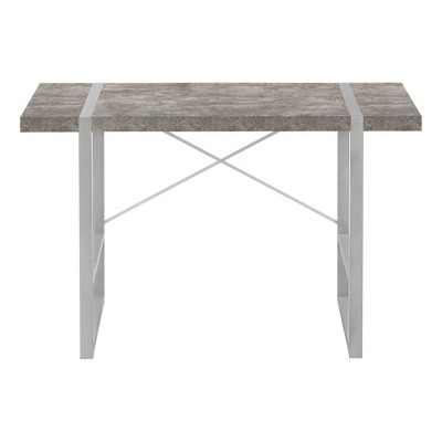 NicBex 48" Industrial Computer Desk with Grey Metal Legs, X-Shaped Support for Home Office, Laptop/Work