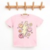 The Juniper Shop SmileyWorld Checkered Lightning Floral Youth Short Sleeve Tee - 2 of 4